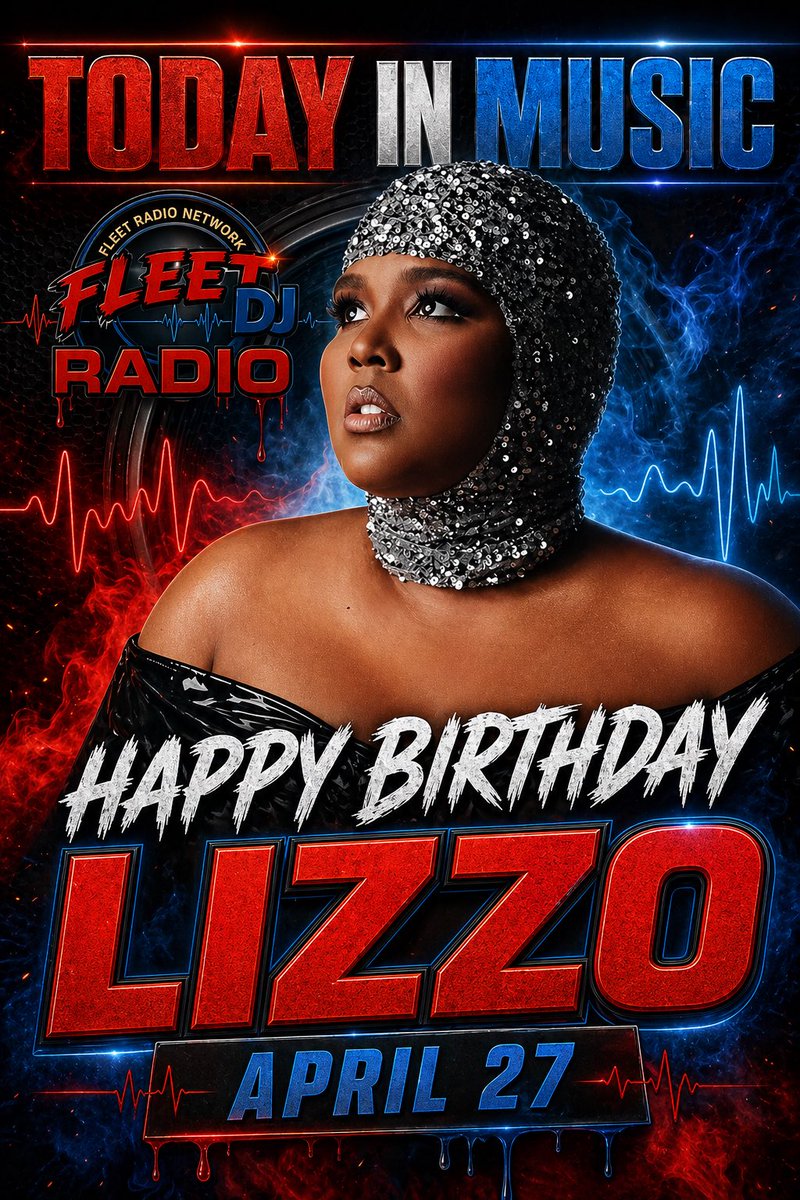 fleetdjradio's tweet photo. Happy Birthday Lizzo 🎉🔥
Celebrating a powerhouse who continues to push the culture forward with confidence, energy, and undeniable talent.

Tap in with Fleet DJ Radio for the vibes all day long.
Listen live at https://t.co/NAqTm8S9iH https://t.co/0bVFNZx6xu