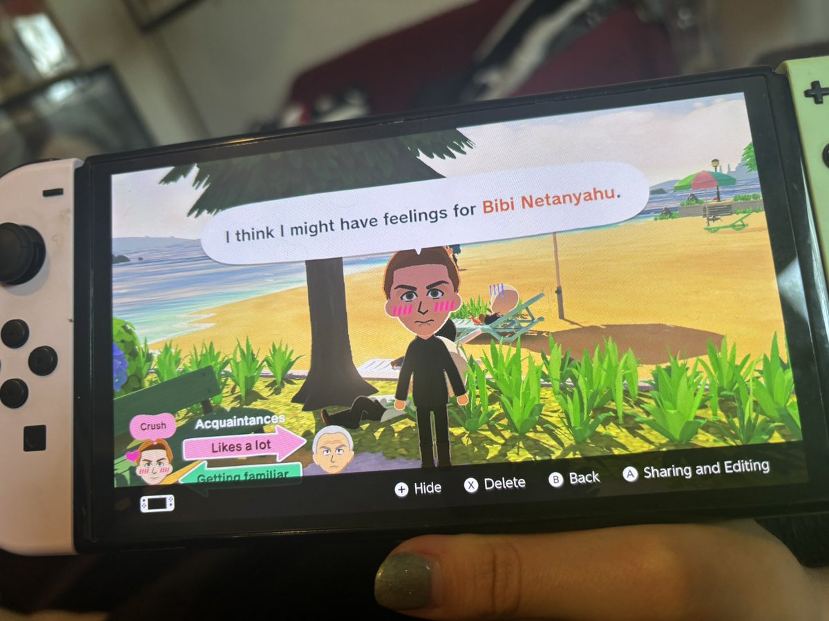 wangzapper's tweet photo. I love tomodachi life what do you mean I can put all the 18th century scientists I research on an island with the entire cast of American dad, my cats as people, every other random character I’ve ever hyper focused on, and a smattering of real world politicians?? https://t.co/oFyyF1Q2qj