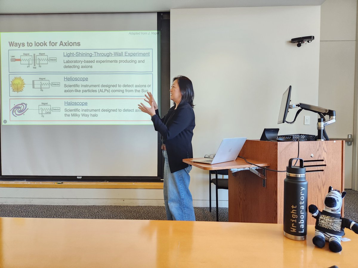 yalewrightlab's tweet photo. #yalewrightlab 's Reina Maruyama gave a WL All Hands Meeting talk today on the Axion Dark Matter @ Yale experiments (HAYSTAC, ALPHA, and RAY) and how they use #quantum sensing to inform the global search for dark matter. https://t.co/lPlVlGKLev
@WorldQuantumDay @YalePhysicsDept https://t.co/0IrOOJpJ4c