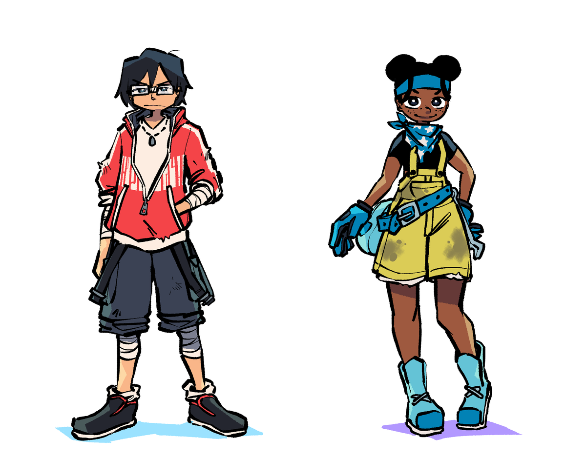 FryToons's tweet photo. Marven and Deecee #characterdesign https://t.co/peC5qyfLVZ