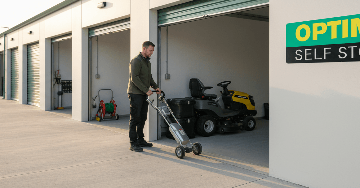 OptimaSelfStore's tweet image. Landscapers, stop leaving kit in the van overnight. 🌿 A secure storage unit keeps your tools organised, protected, and ready for the next job. Flexible terms, 24/7 access, no long contracts. cclr.cc/40YV1Ey #Landscaping #SelfStorage