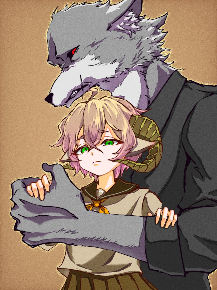 Garaku4103's tweet photo. 狼と羊
#oc　#イラスト https://t.co/zS7gzllaRg