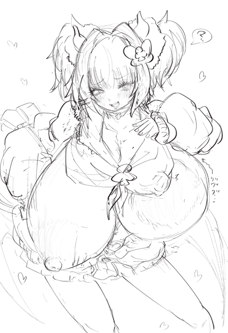 サキュバスギャルパイガキ、もういよいよブラがどうとかを越えて「乳に布が乗ってるだけ」みたいなことになっててこれもう裸と何が違うんだよ……💢と拳を震わせている 