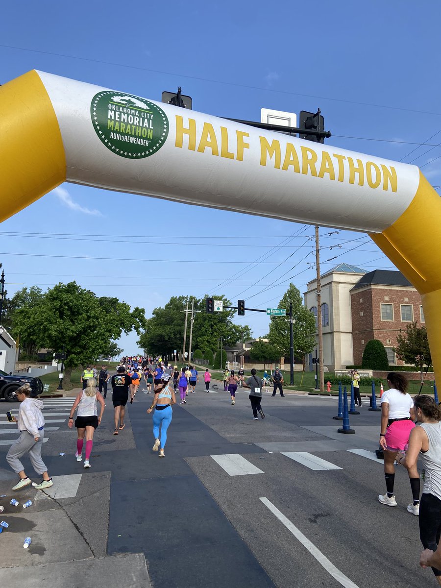 RedlandsXC's tweet photo. What an incredible effort by the Redlands CC Cross Country team this weekend finishing strong at the Oklahoma City Memorial Half Marathon. Honored to be part of this journey. #RCCXC #OKCHalfMarathon2026  #NeverForget https://t.co/BBmOTvj5VT