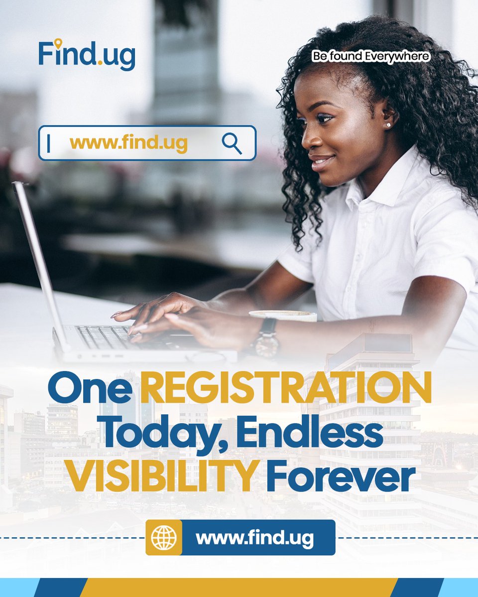 find_ug's tweet photo. Your business deserves to be seen.
Register once. Get found everywhere. 🚀
Start today 👉 https://t.co/mbqEjp7jhV
#BeFoundEverywhere #DigitalGrowth #UgandaBusiness https://t.co/gnstjoMimD