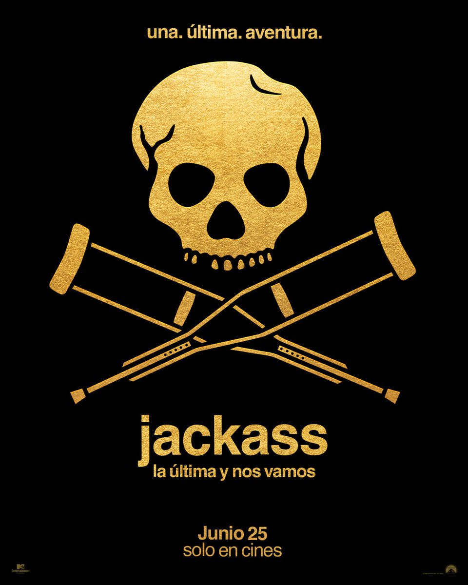 YoSoyXaviOfi's tweet image. 🤪 Jackass la última y nos vamos  
Retos, bromas y diversión sin límites.  
📅 Estreno en cines: 25 de junio 🍿  
👉 ¿Listo para reír hasta las lágrimas?  

#Jackass #Cine #Diversión