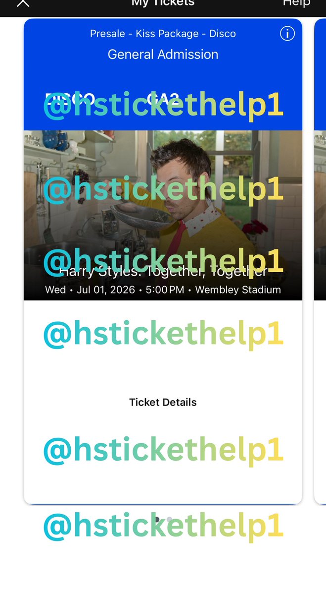 hstickethelp1's tweet photo. Harry Styles’ Together, Together Tour- London🇬🇧
- July 1st
- 2 tickets
- DISCO STANDING (KISS VIP Package)
- $650 each, $1,300 total (price verified)
- PayPal G&amp;S

DM @sourbach99 if interested!!! https://t.co/OWklH8BZNp