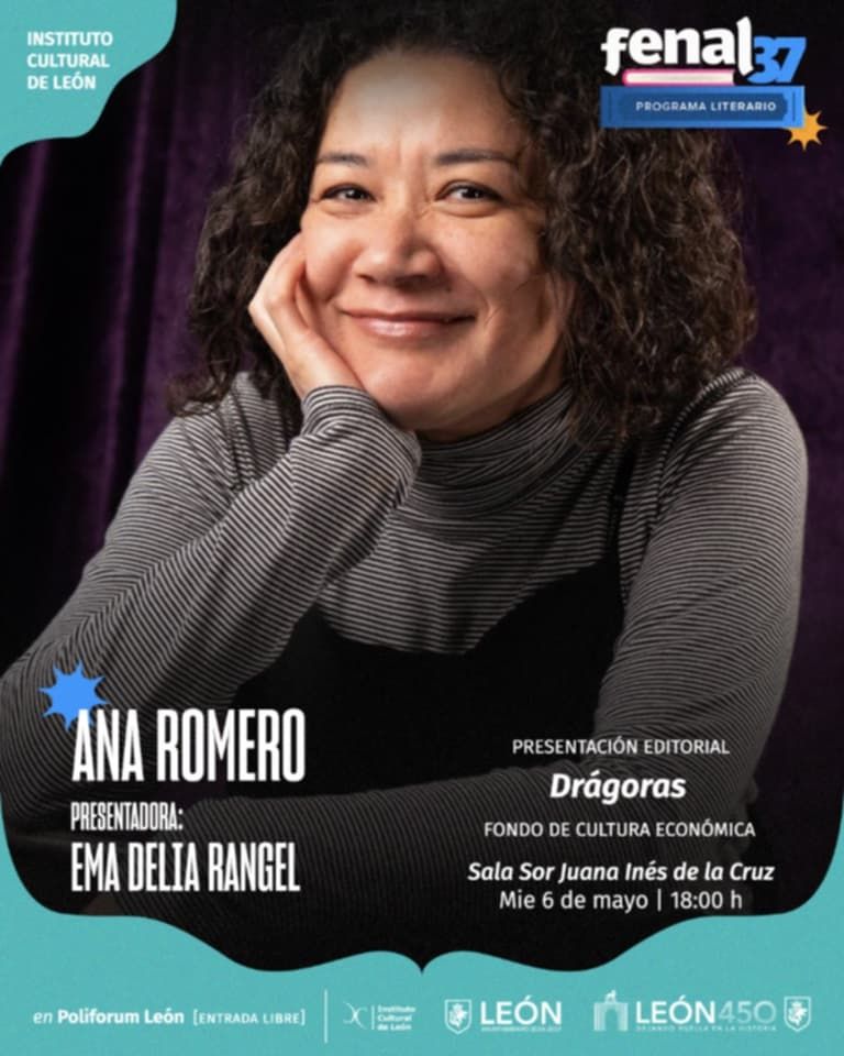 Presentación Editorial, en el marco de la Feria Nacional del #libro de León <a href="/FenalMX/">Fenal León</a> 
Drágoras con la autora Ana Romero y la promotora de lectura Ema Rangel.
Miércoles 06 de mayo, 18 hrs.
Sala Sor Juana Inés de la Cruz
<a href="/FundacionSMmx/">FundacionSMmx</a> 
#fenal2026 #fenal #PasaLaVoz #leer #lectura