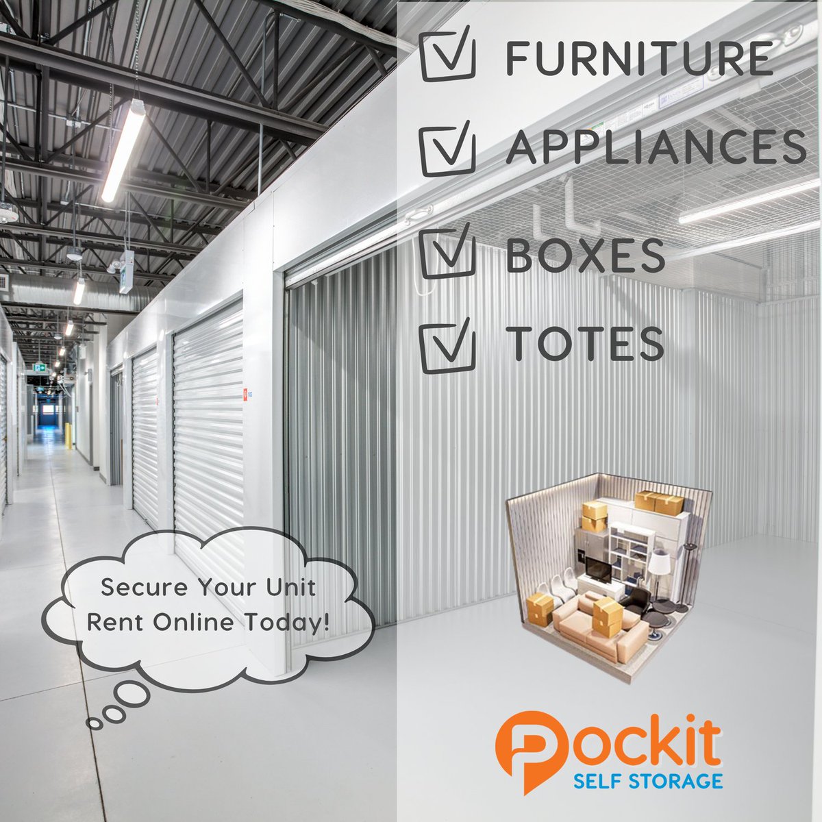 Pockit Self Storage tweet media