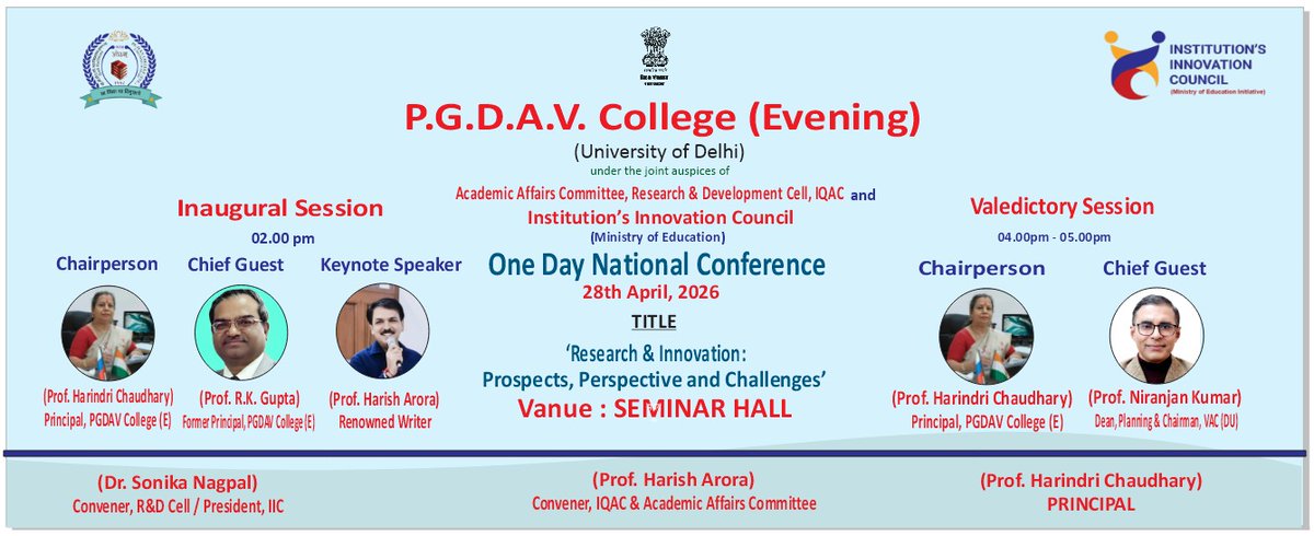 P.G.D.A.V. COLLEGE (EVENING), UNIVERSITY OF DELHI (@pgdaveve_du) on Twitter photo 