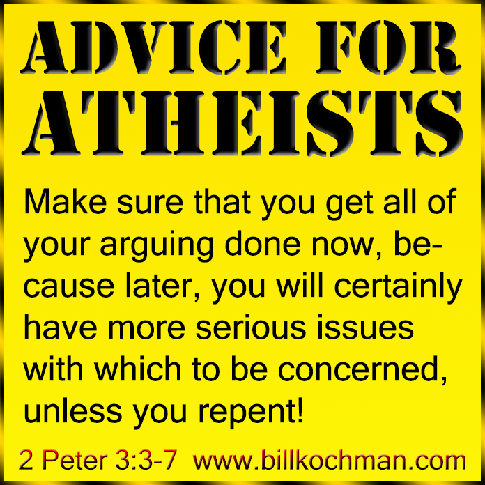 Bill_Kochman's tweet image. Atheists * Nonbelievers * Unbelievers * Scoffers * Reprobates Graphic 07 

#Atheist #Nonbeliever #Reprobate #Scoffer

"Avoid Unreceptive Reprobates" KJV Bible Verse List:

billkochman.com/VerseLists/ver…

Scoffers and Reprobates" KJV Bible Verse List:

billkochman.com/VerseLists/ver…

"Unbeli...