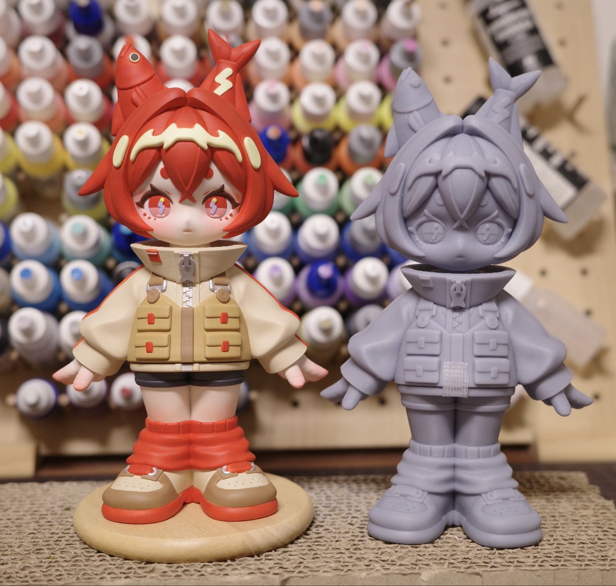 Ha96's tweet photo. 3Dと完成品🎣 https://t.co/YXKHn4gSoR