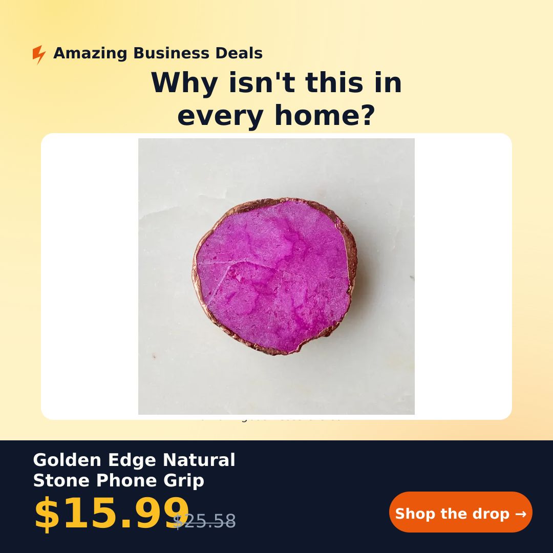 AmazingBusines4's tweet image. Golden Edge Natural Stone Phone Grip — $15.99 — $15.99
amazingbusinessstore.com/product/golden… #phoneaccessories #techgadgets