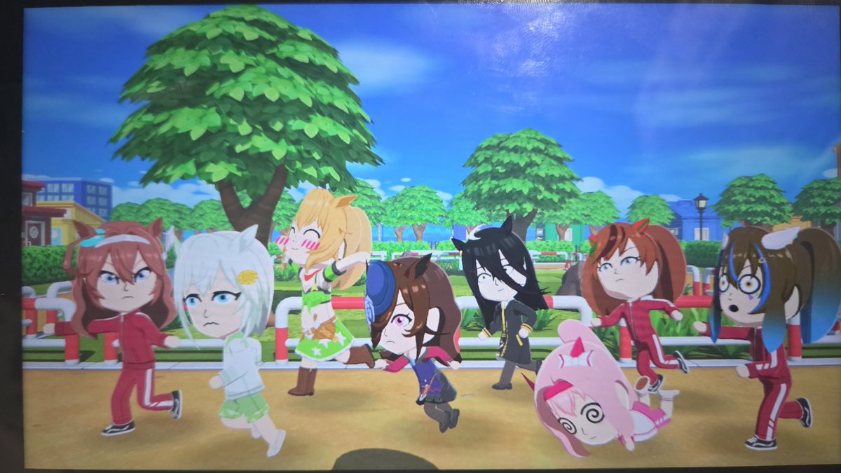 CSGameGalaxy's tweet photo. I made some Umamusume miis for my island as well, still have to make some of the outfits. Overall, Rice Shower is my favorite Mii I've made so far 😃 https://t.co/XG8PRuodVt