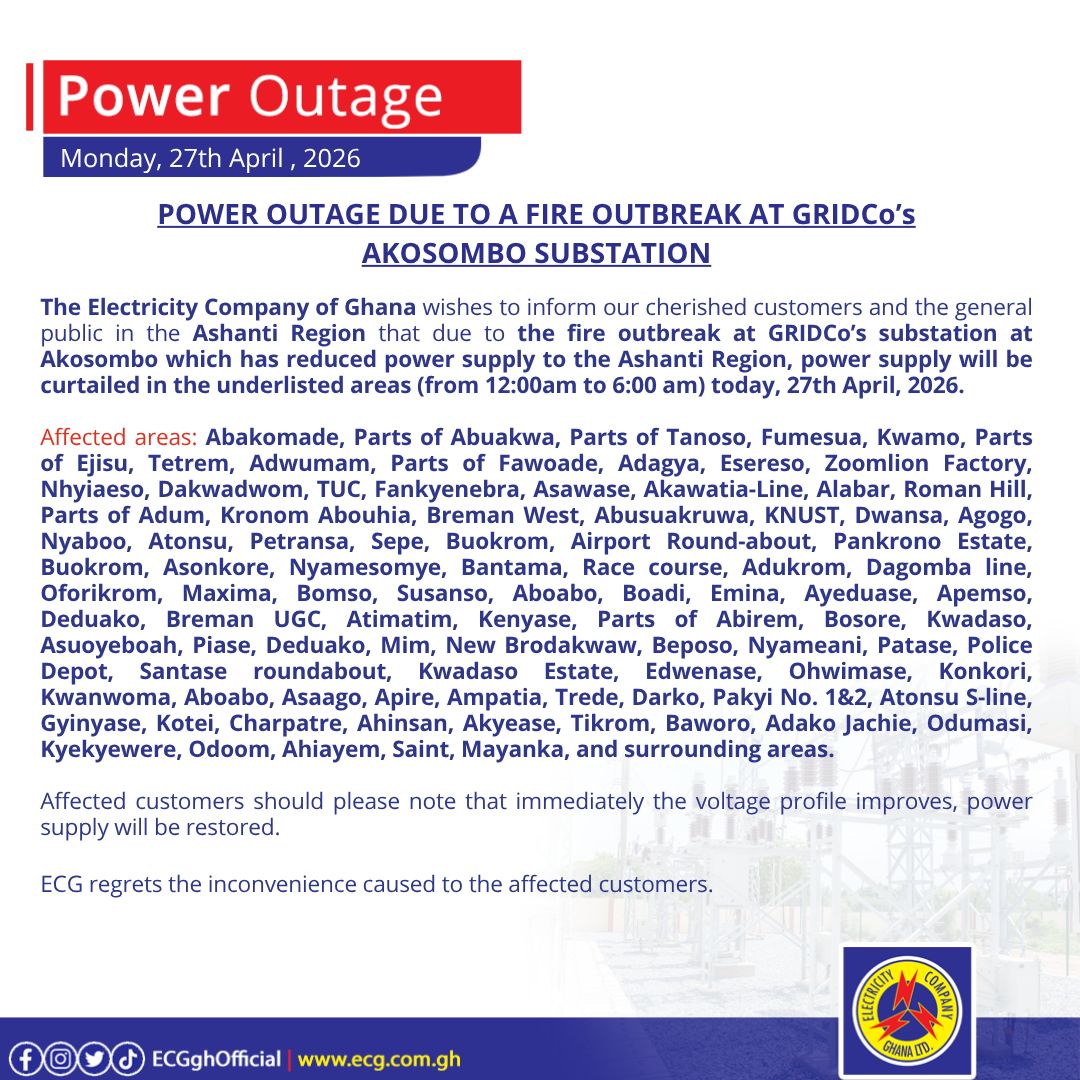 Electricity Company of Ghana Ltd tweet media