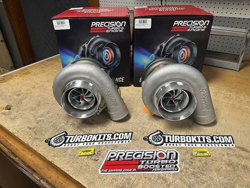 TurboKitsdotcom's tweet photo. Another pair of Precision 6466 Next Gen turbos are headed for installation on a twin setup for a 2002 Mustang. We’re excited to see how this build performs. And yes — we’ve got plenty of Precision in stock and can usually ship shelf parts same day! https://t.co/bnKpEaLXFf https://t.co/nflnhs7ey6