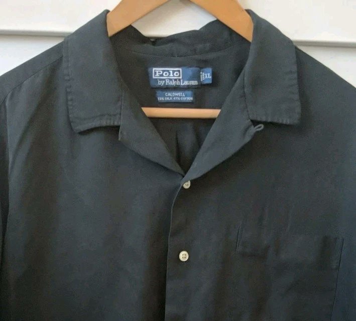 Just Found: Vtg Polo Ralph Lauren Caldwell Shirt Mens XL Black