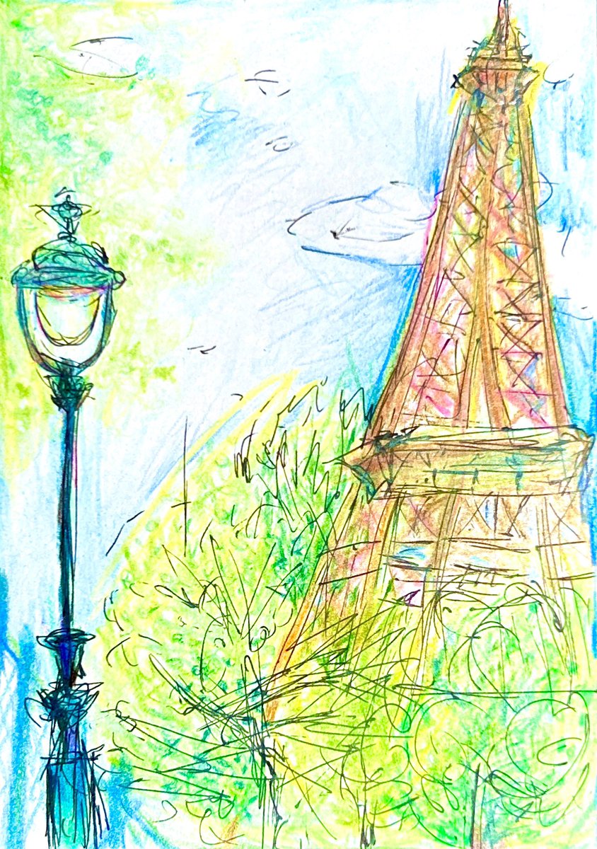 lily_ni_ko's tweet image. 🇫🇷🤍

#イラスト
#絵柄が好みって人にフォローされたい
#Paris #France #illustration #drawing