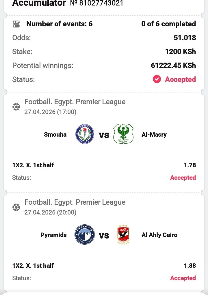King_ofOdds's tweet image. 🚨DBbet🚨
♻️ HT DRAWS 
🎯51 Odds
    Get upto 300% instant deposit bonus 
  #Register here🔰🔰
REG📲📲 dbbt.me/pg2ca54
#Promocode 👉DBO 
#Boookingcode📲9AAN4
DownloadApp📲📲 dbbt.me/xt09gfx
Telegram link 🔗 🔰🔰
      t.me/highstakers_ar…
