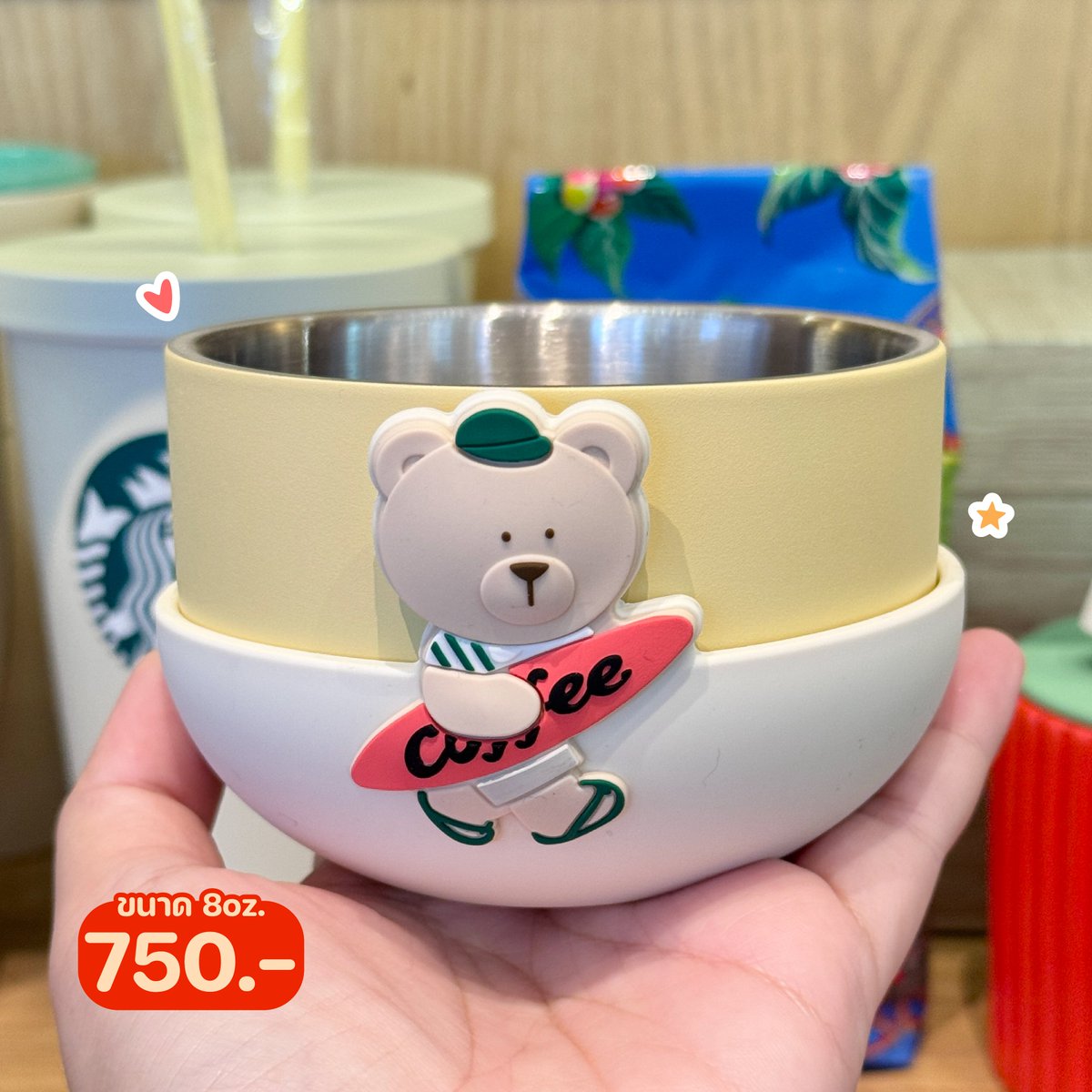 HotSalePro's tweet image. 🐻 Starbucks ลายน้องหมี Bearista คิ้วท์จนใจละลาย
.
📣 สายสะสมห้ามพลาด
ลายน้องหมี Bearista คือคิ้วท์มาก
มีทั้งแก้วใส, แก้วมัคมีฝา, แก้วเก็บอุณหภูมิ
และยังมีให้เลือกอีกเพียบ
.
📍 พิกัด Starbucks ทุกสาขา
.
#Starbucks #StarbucksTH