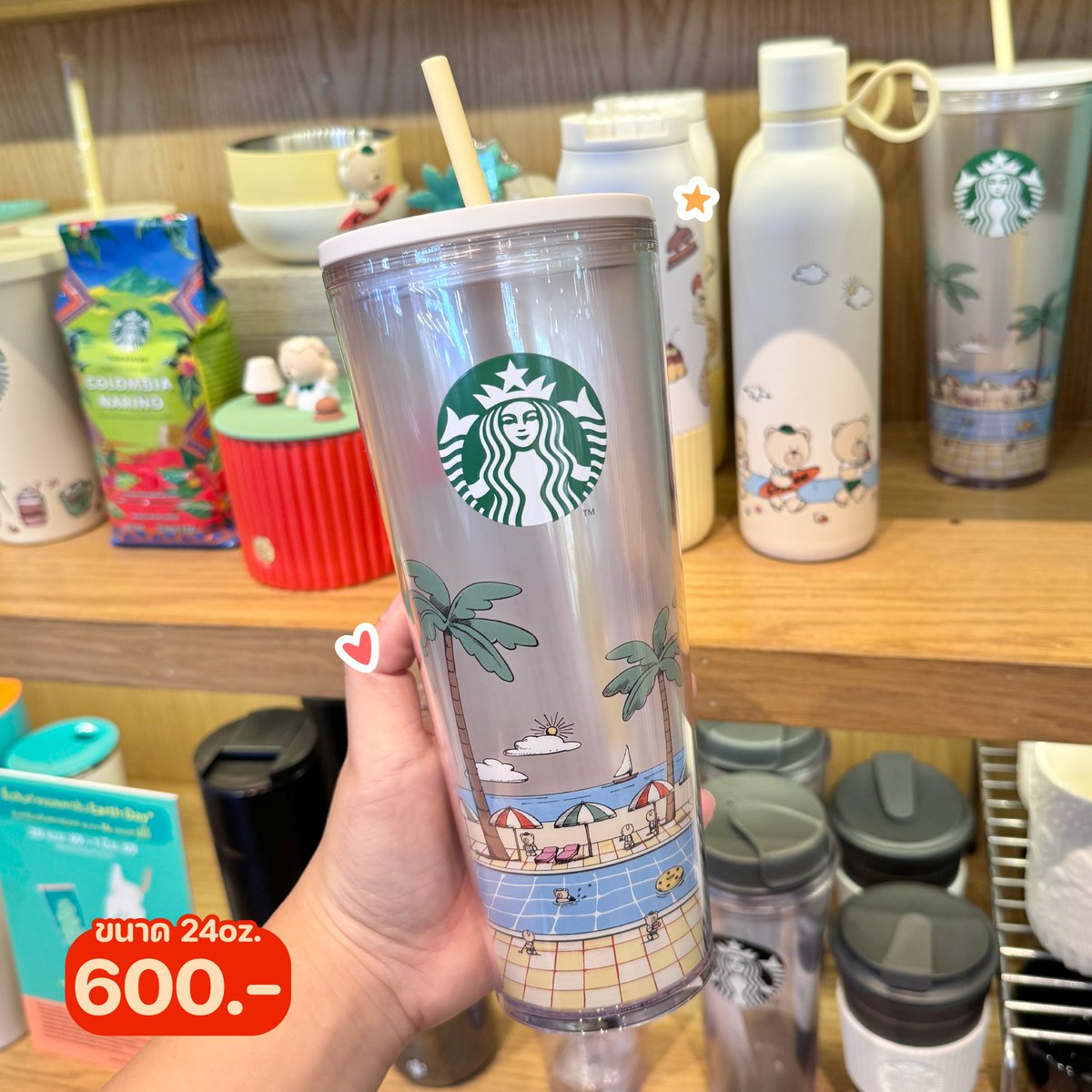 HotSalePro's tweet image. 🐻 Starbucks ลายน้องหมี Bearista คิ้วท์จนใจละลาย
.
📣 สายสะสมห้ามพลาด
ลายน้องหมี Bearista คือคิ้วท์มาก
มีทั้งแก้วใส, แก้วมัคมีฝา, แก้วเก็บอุณหภูมิ
และยังมีให้เลือกอีกเพียบ
.
📍 พิกัด Starbucks ทุกสาขา
.
#Starbucks #StarbucksTH