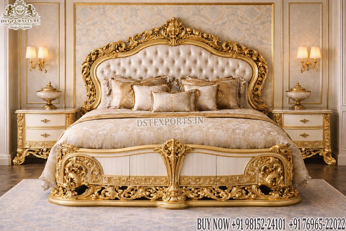 DstFurniture's tweet image. #Victorian #Era #Inspired #White #Gold #Bed #Set
#Bed #LuxuryBedroomFurniture #Handcarved #QueenSizebed #bedroomset #royalbeds #dstexports #bedset #dallas #TeakwoodBeds  #DressingTable #Australia 
📱+9186753-33339📷dstexports28@gmail.com 
   wa.link/rhbk2a