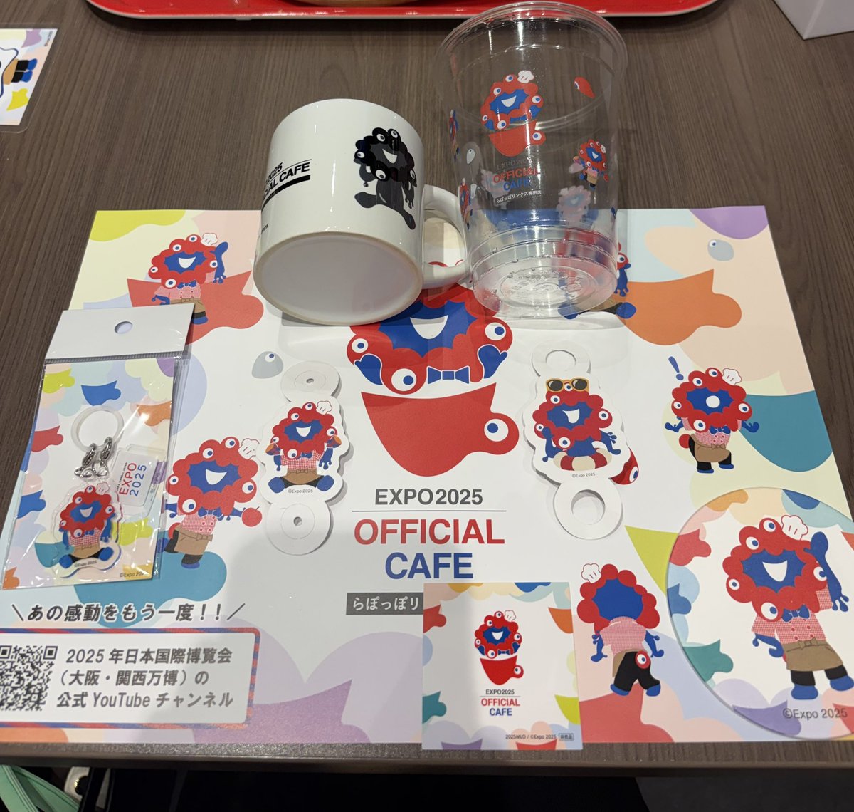 ミャクミャクカフェでもらえるもの！ ・ランチョンマット(受け取ったら