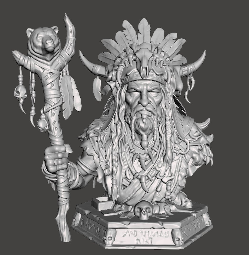 Hiks3DStudio's tweet image. New Sculpt Alert! 💀 The Tribal Spirit Shaman is now live. 9 years of sculpting experience packed into one high-detail bust.

Link: cults3d.com/en/3d-model/ar…

Retweets appreciated! Commissions: hamzaisrarkhalid@gmail.com #3DPrint #ZBrush #Art