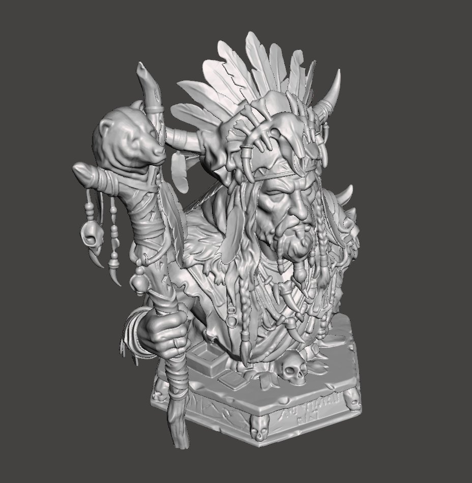Hiks3DStudio's tweet image. New Sculpt Alert! 💀 The Tribal Spirit Shaman is now live. 9 years of sculpting experience packed into one high-detail bust.

Link: cults3d.com/en/3d-model/ar…

Retweets appreciated! Commissions: hamzaisrarkhalid@gmail.com #3DPrint #ZBrush #Art