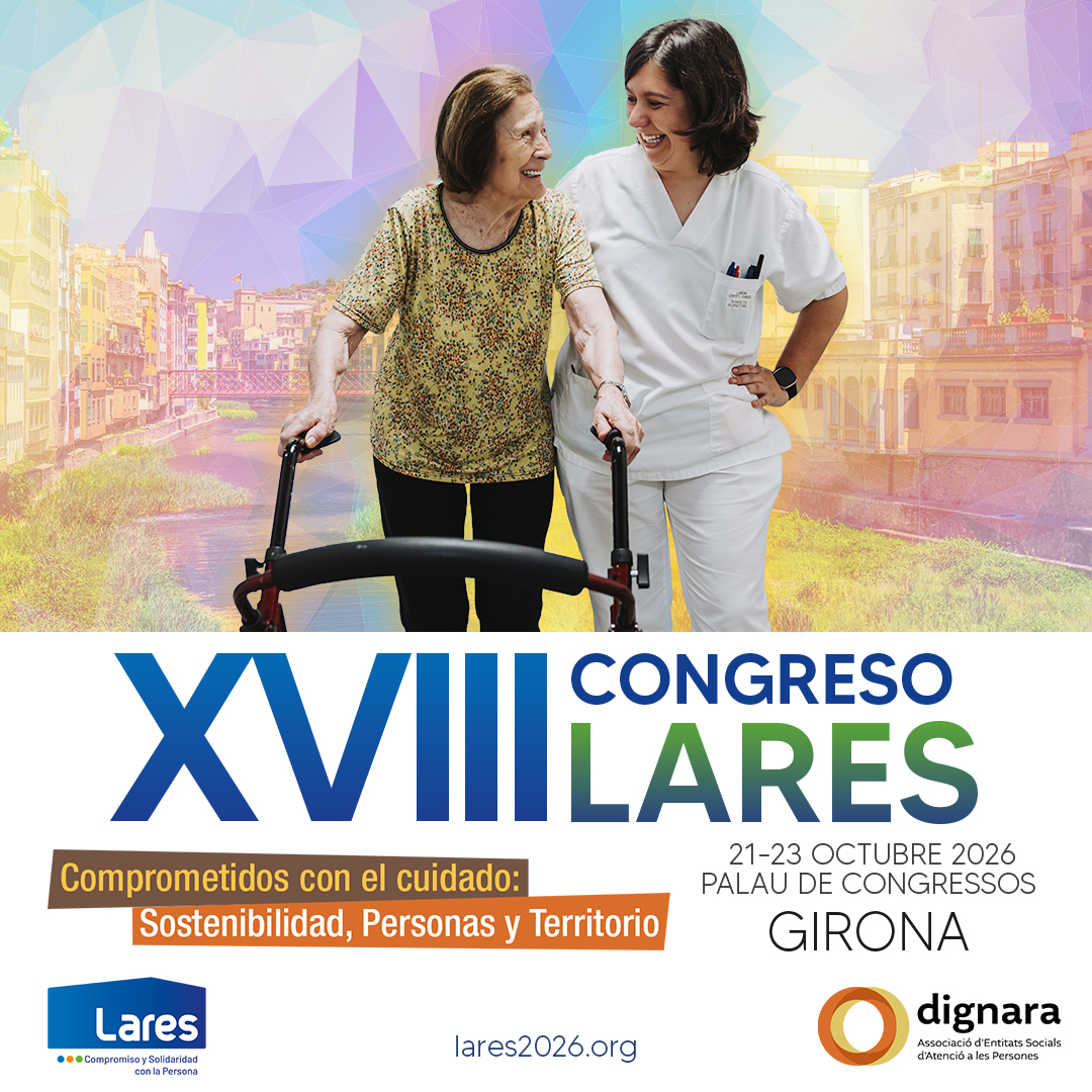 Laresmayores's tweet image. 📢 Girona acogerá el #XVIIICongresoLares

ℹ️Bajo el #lema “Comprometidos con el cuidado: sostenibilidad, personas y territorio”, abordaremos los grandes #retos del presente y del futuro del #TercerSector

🔗Más información lares2026.org