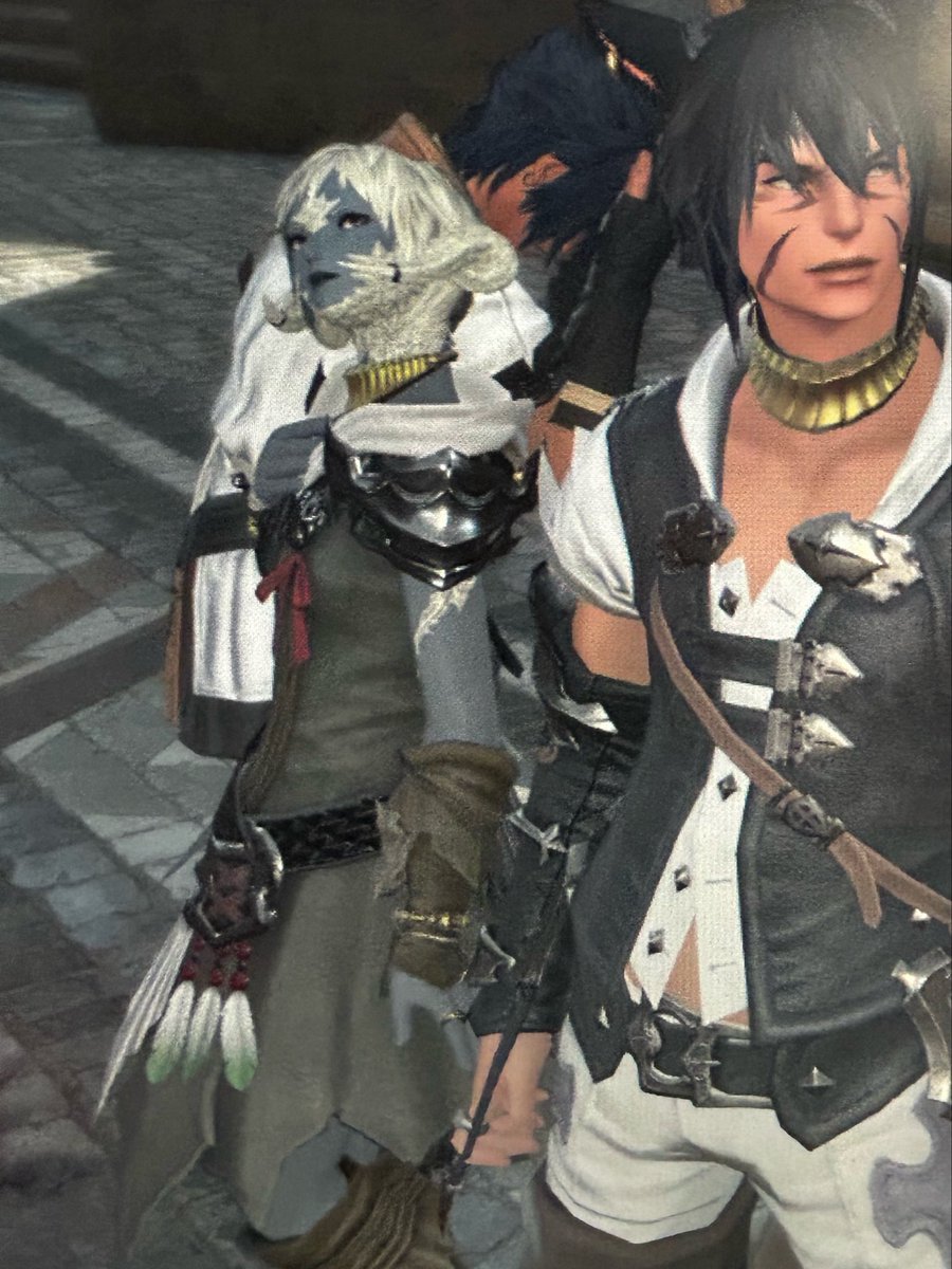 hunney_beee's tweet image. Drawing for my friend’s bday #aura  #ffxiv