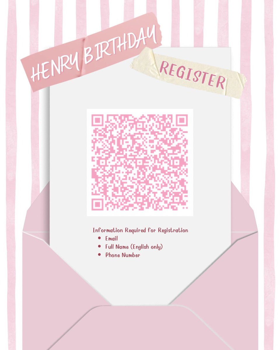 ลงทะเบียนเข้าร่วมงาน 
Henry birthday 🎂💕🐰
<a href="/kamonphopkit/">Henry</a> 

docs.google.com/forms/d/1NrSVu…

#20thhenrybirthday