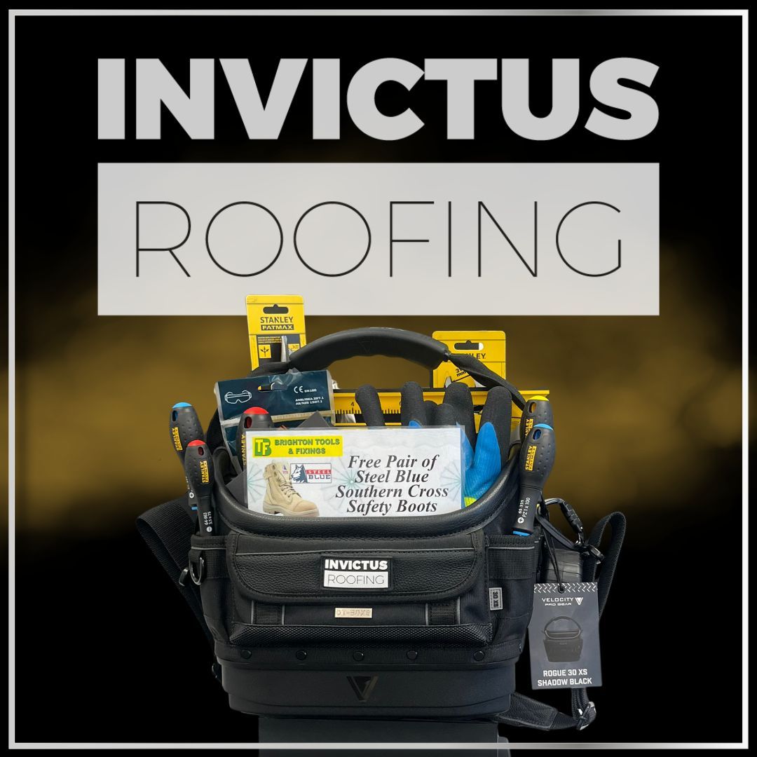 InvictusRoofing's tweet photo. Join us tomorrow at The Big Futures Show at Eastbourne Sports Park for your chance to win a fully loaded tool bag. You will find us Stand 20 - Stop by, meet the team, and enter for free!
#BIGFuturesShow #ConstructionCareers #RoofingIndustry #FutureTalent #BrightonToolsAndFixings https://t.co/0kvLLv8vLx