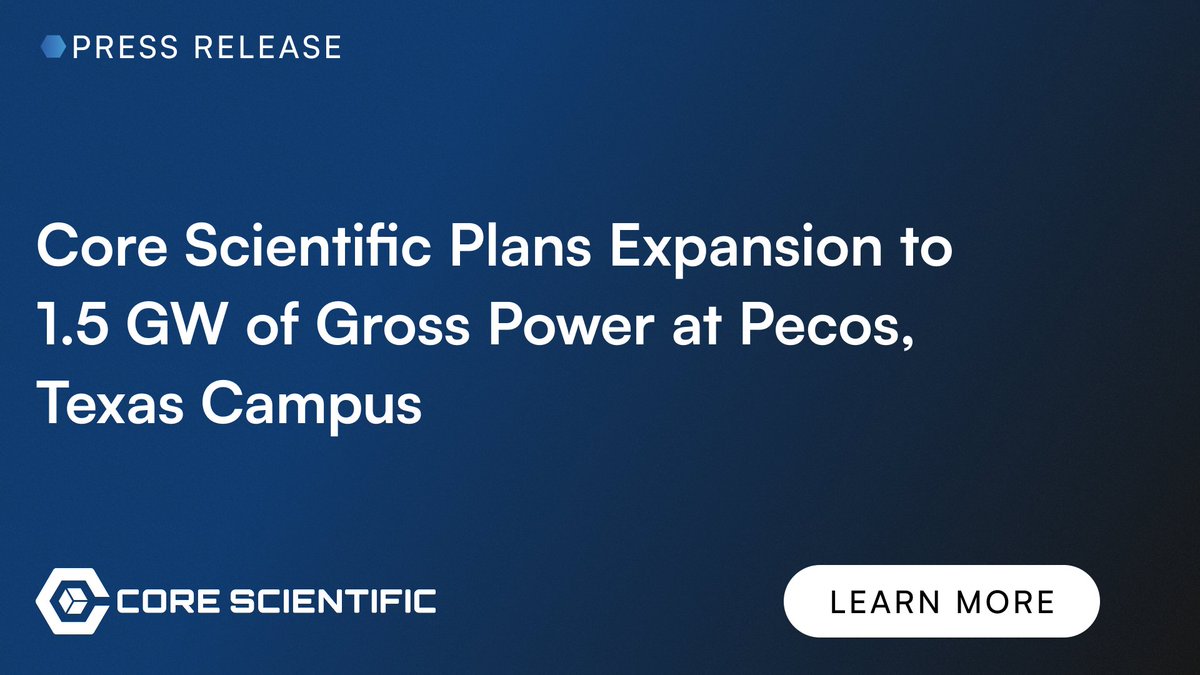 Core Scientific tweet media