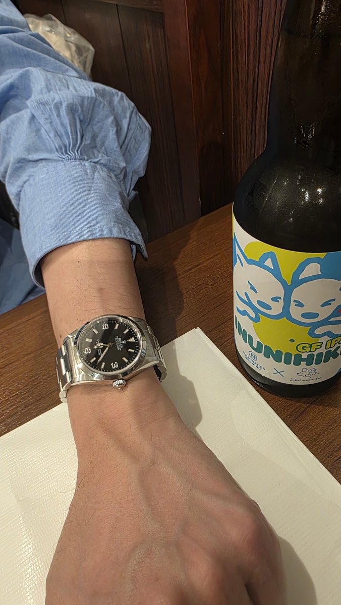 mazmacjp's tweet photo. なぜかまた人が購入するのを見届けました笑　　
時計購入見届人ご依頼お待ちしてます笑 https://t.co/IegBRHx0xD