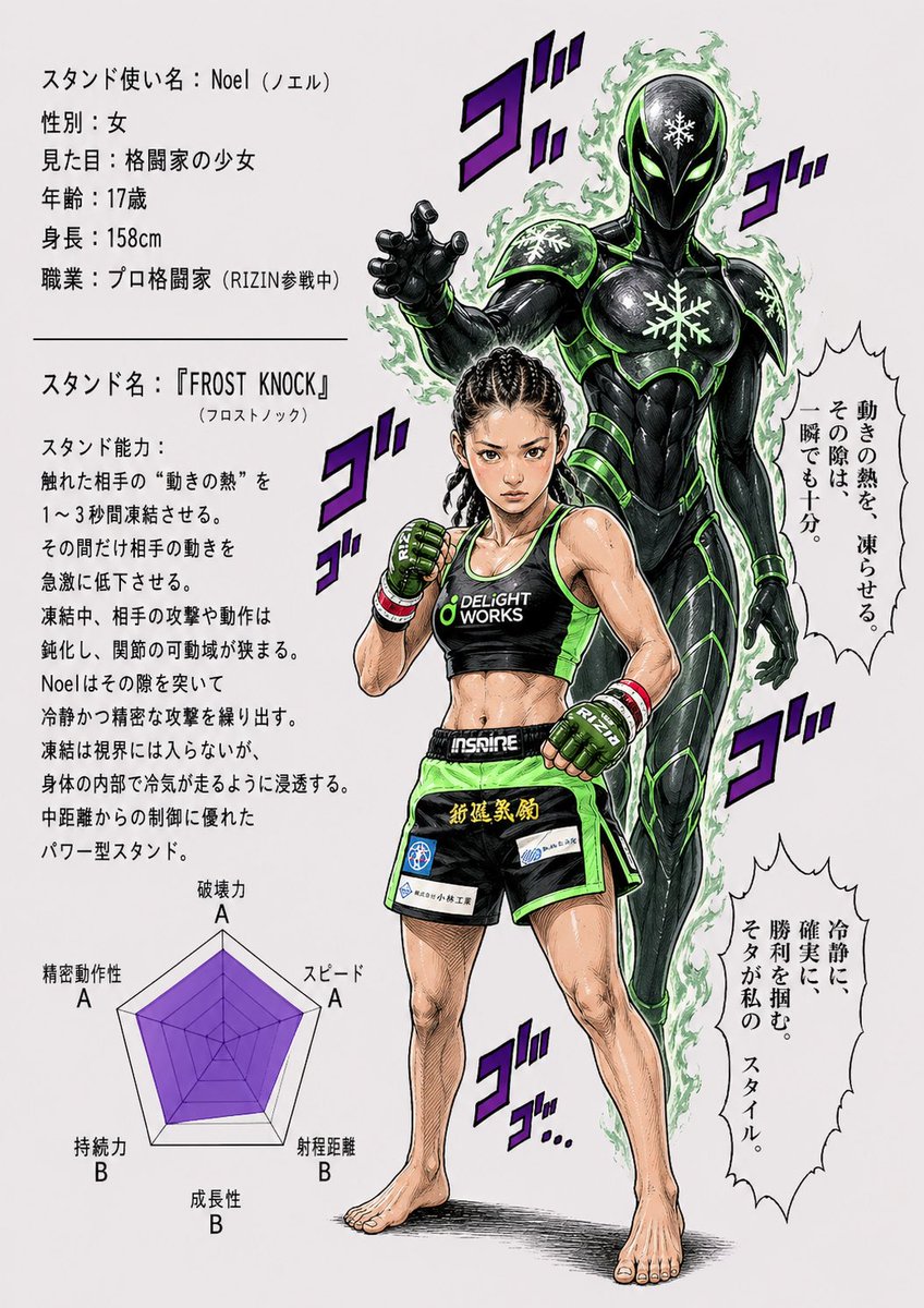JOJO風🤩🤟💚✨