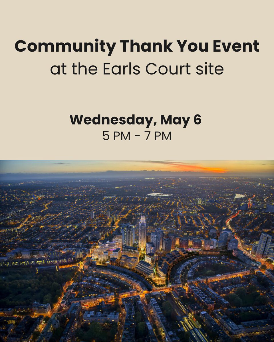 BizConnectsHF's tweet image. A small thank you goes a long way 💙 @earlscourtdevco

Join this Community Thank You Event and connect with others while celebrating the people who make our local community so special.

Details ➡️ 
eventbrite.co.uk/e/community-th…

#CommunityMatters #LBHF #LocalEvents #LondonCommunity