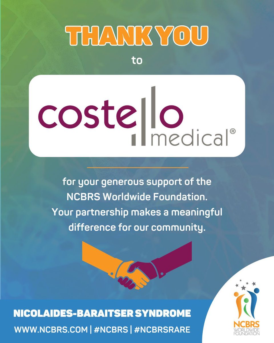 ncbrsfoundation's tweet photo. We’re still buzzing from the "GOING GLOBAL" #NCBRS Family Conference USA 2025!

Special thanks to Costello Medical. Their dedication made the event and has produced post-conference materials that we’ll share across our social channels and website. #NCBRSRare #NCBRSUSA25 🧡💚💙 https://t.co/KE5ojxoPTr