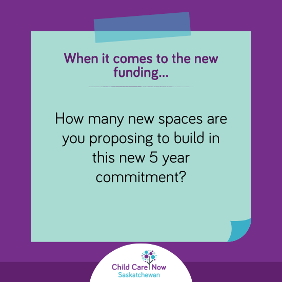 CCNowSask's tweet photo. Looking for answers about the new SK child care agreement? So are we! We're posting our most burning questions for Minister Hindley here the next few weeks, for you to share and ask him (or your MLA) as well!

Find the full list of questions on our website (link in bio)

#skpoli https://t.co/IgRYsKtawa