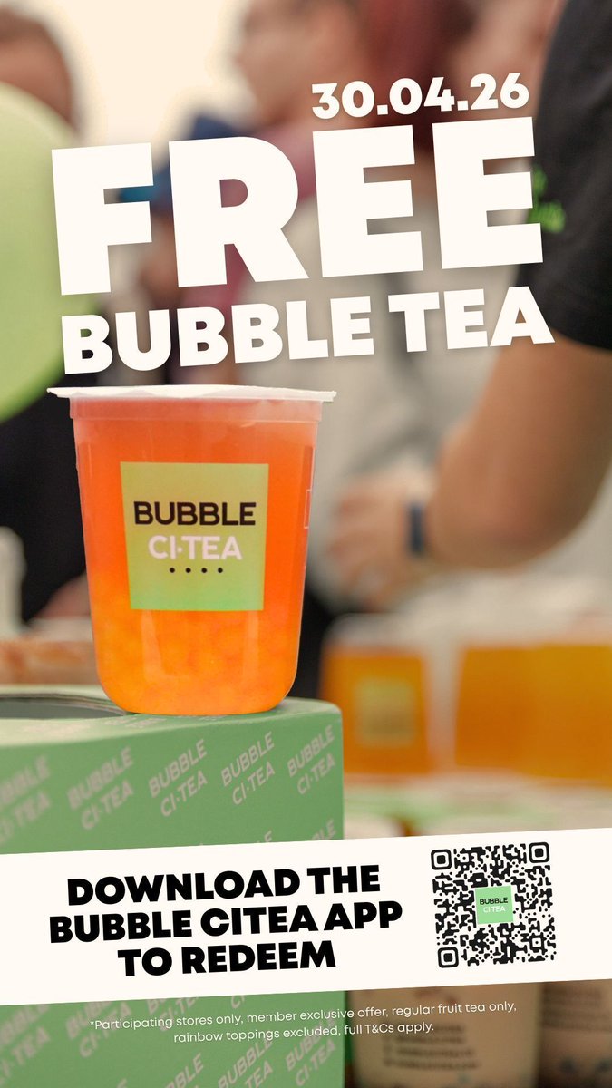 hq_watford's tweet image. Psst... pass it on 🤫🧋

Bubble CiTea is giving away 100,000 FREE bubble tea on National Bubble Tea Day (yes, the best day ever✨)

Save the date and get their app ready📱

Participating stores only. Full T&amp;amp;Cs apply.

#bubblecitea #bubbletea #freebie #nationalbubbleteaday