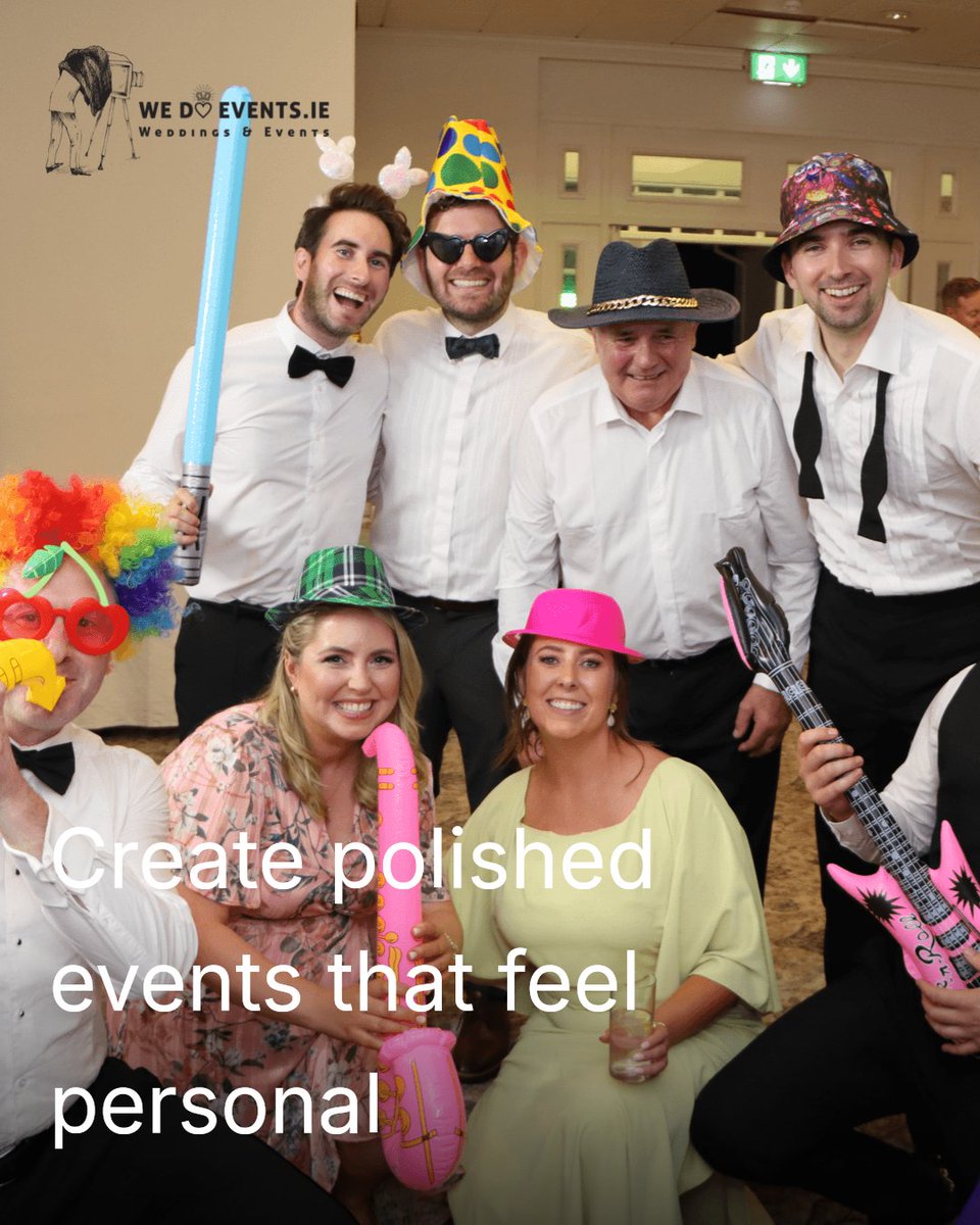 wedoeventsdotie's tweet image. How do you make events feel polished yet warm?

Start with a stunning venue that sets the tone.
Add personalised touches like branded photo booths.
Encourage mingling with thoughtfully planned seating.
Polished but personal is the perfect combo for connection. #PhotoBooth #Galway