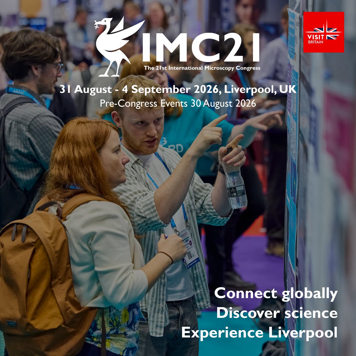 RoyalMicroSoc's tweet photo. Abstract submission for *late breaking posters* for the 21st International Microscopy Congress #IMC21 is now open! 😀 🔬 

Great opportunity to present the most exciting, recent developments in the field.

Deadline: Friday, 26 June

https://t.co/tTUerzHXDL https://t.co/GvfWuOn3aE