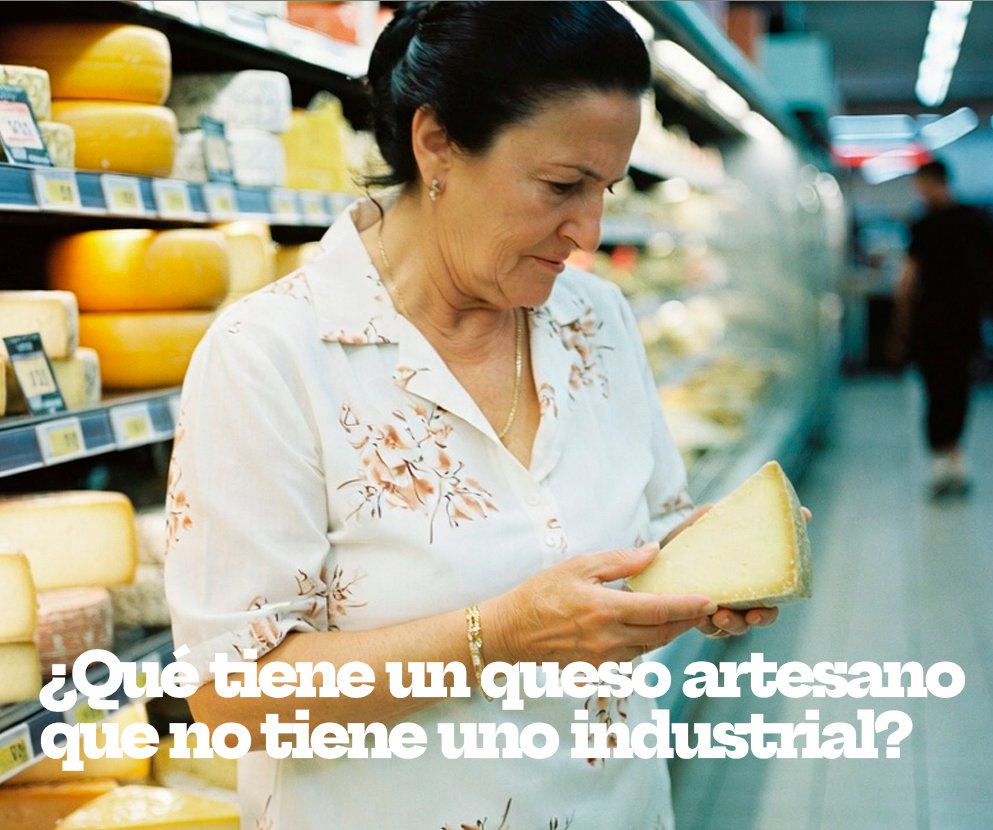 Alimentarios's tweet photo. ¿Sabes qué tiene un queso artesano de CyL que no te da el de supermercado? Sabor con carácter, textura que engancha y una historia detrás. Artesanía = manos expertas, leche de pastos locales, curación lenta sin prisas. https://t.co/R01OupVvG5