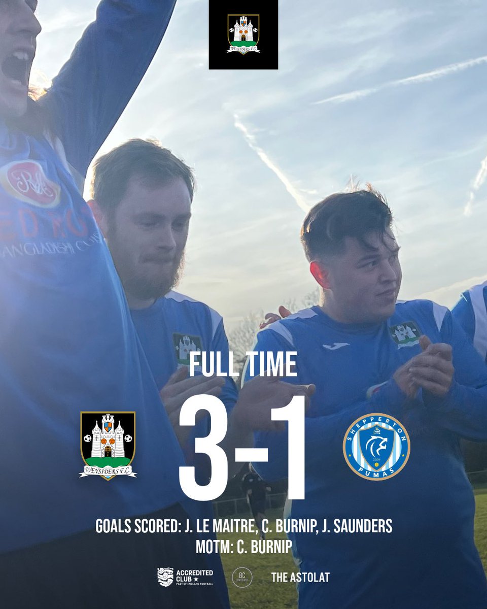 WeysidersFC's tweet photo. What a performance.

The last 2 games have shown the togetherness this group has. We needed a win and 3 points to stay up and the boys delivered.

A tough season with many ups and downs, it’s a great way to finish off knowing we are good enough for this league.

#uptheweysiders https://t.co/oM8l0pCgzt