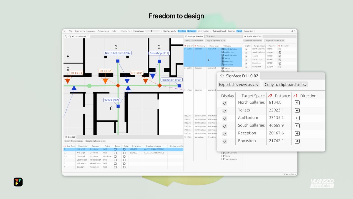 SDS_uk's tweet image. Spreadsheets shouldn’t define your design workflow. See how connecting paths, destinations &amp;amp; signs in one model transforms wayfinding practice at @sds_uk 21 May evening talk with Alex &amp;amp; Vladimir Siniukov.

Book: bit.ly/SDS_May26

#wayfinding #informationdesign #sdsTalks