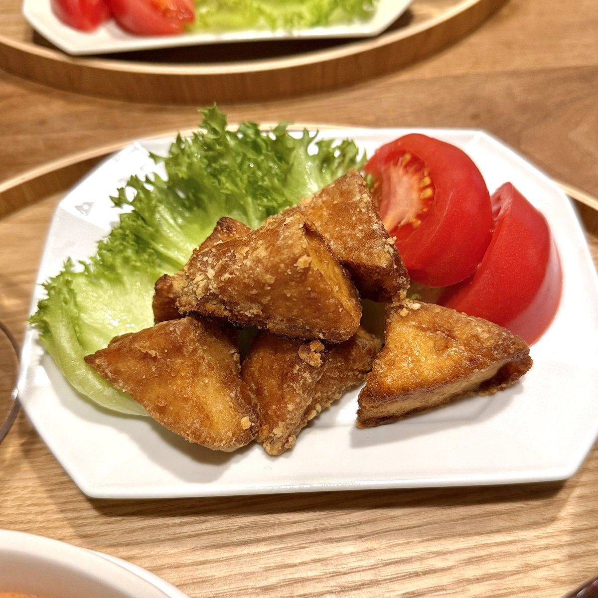 厚揚げのからあげ風！子どもからのリクエストで。厚揚げを買うたび作り