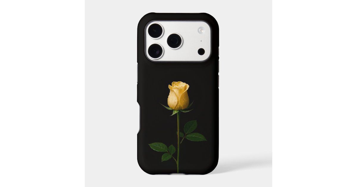 FlaviusNB's tweet image. Elevate your iPhone 17 Pro with a luxe black case featuring a sunlit yellow rose — slim, protective, and eye-catching. Grab yours: zazzle.com/black_4_luxe_i… #iPhoneCase