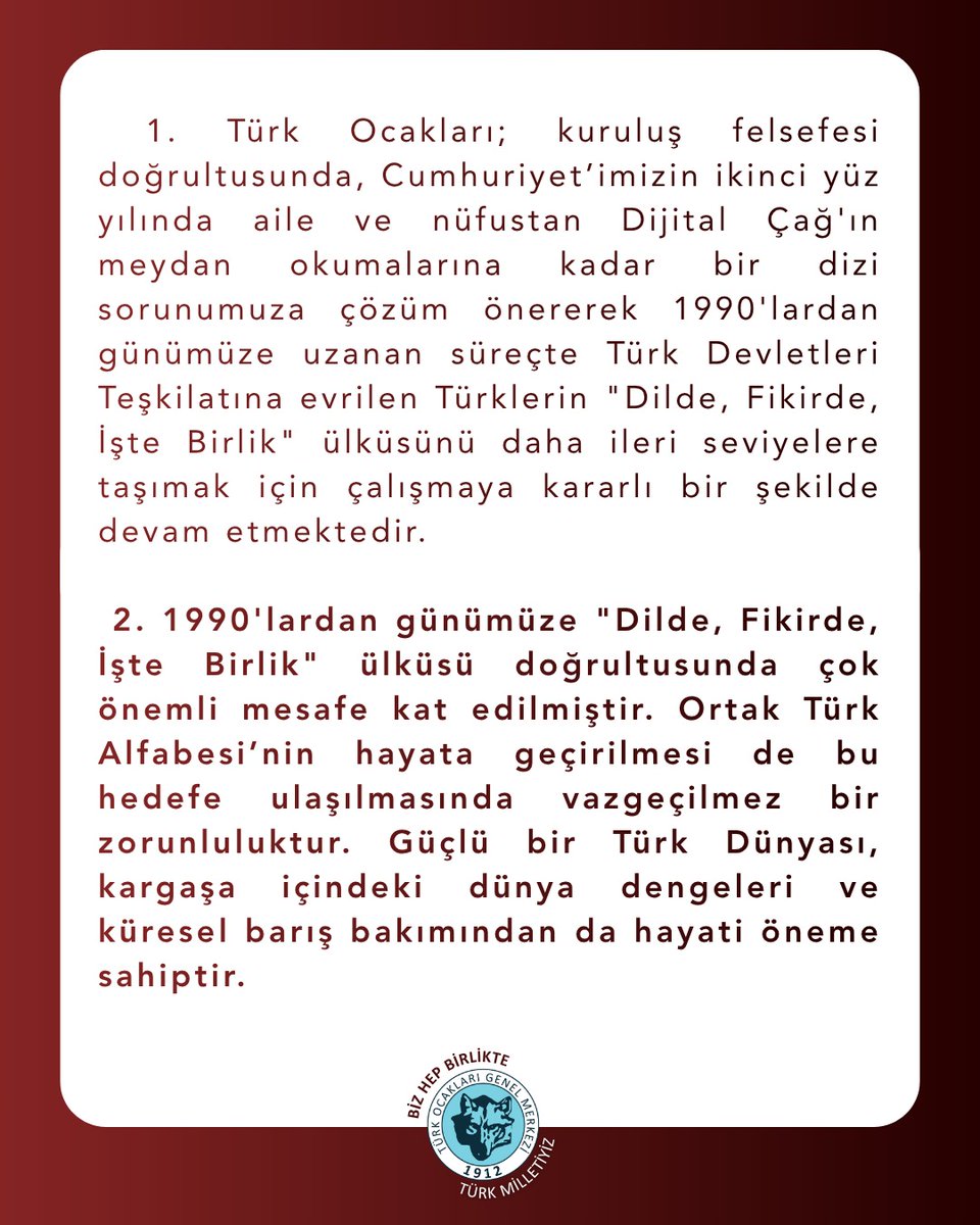 Türk Ocakları 🇹🇷 tweet media