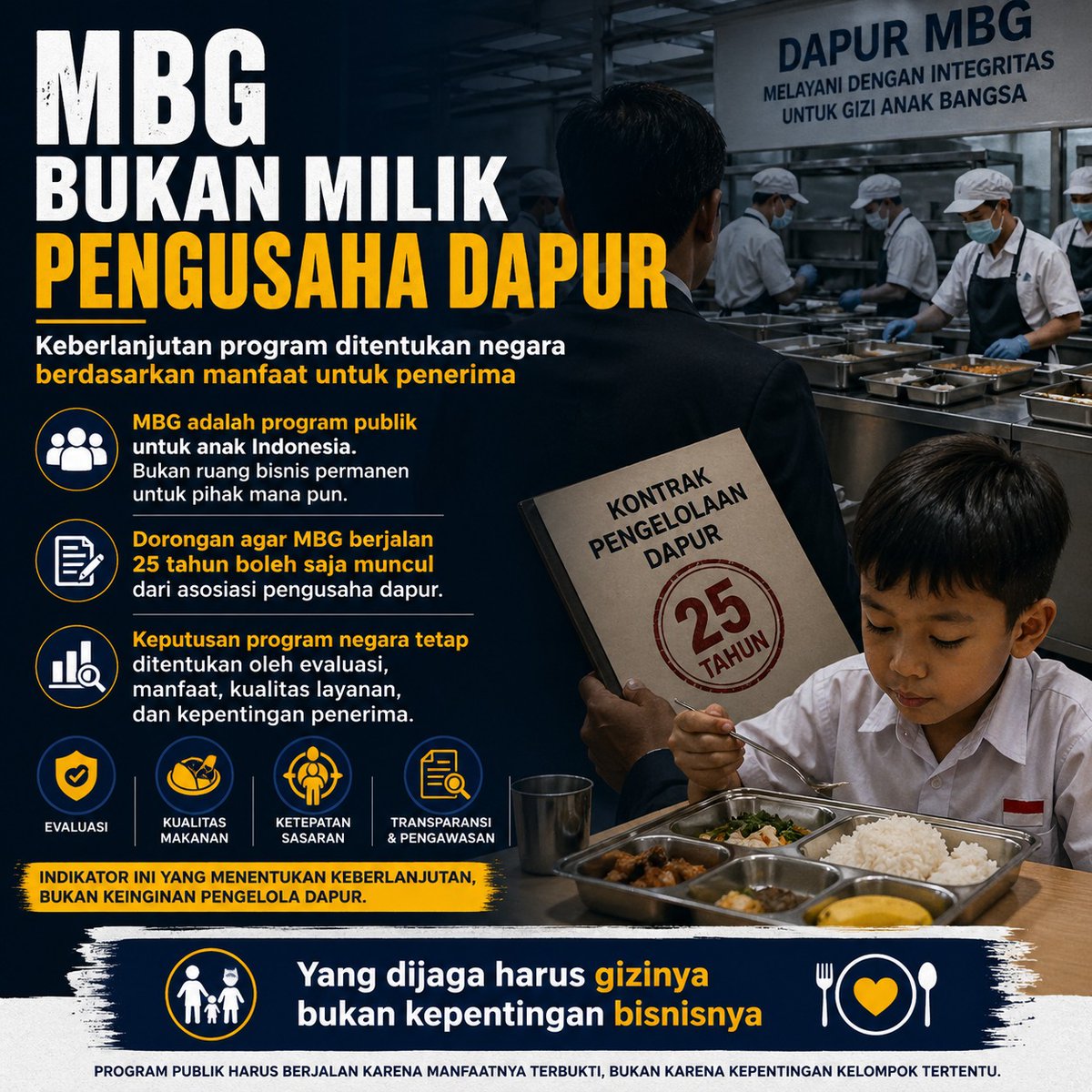 nenoriasid's tweet image. MBG program publik utamakan manfaat bukan kepentingan bisnis dapur #MBG #ProgramPublik