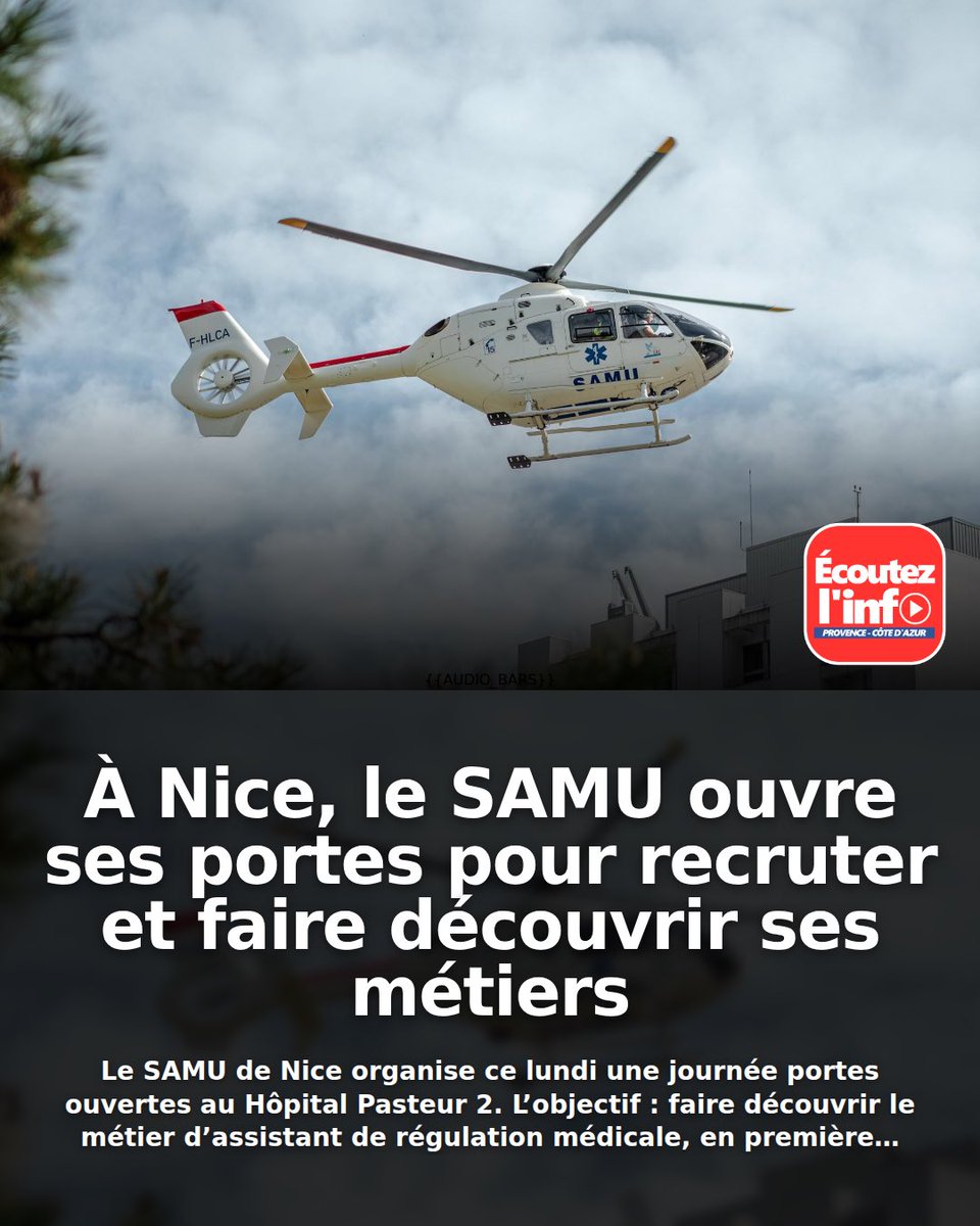 Ecoutezlinfo's tweet image. À Nice, le SAMU ouvre ses portes pour recruter et faire découvrir ses métiers

👉 ecoutezlinfo.fr/linfo-en-conti…

#Ecoutezlinfo #Actualite #Information #Nice06
